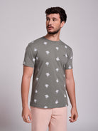 CAMISETA ALGODÓN VERDE MANGA CORTA REGULAR FIT MR. AZUL