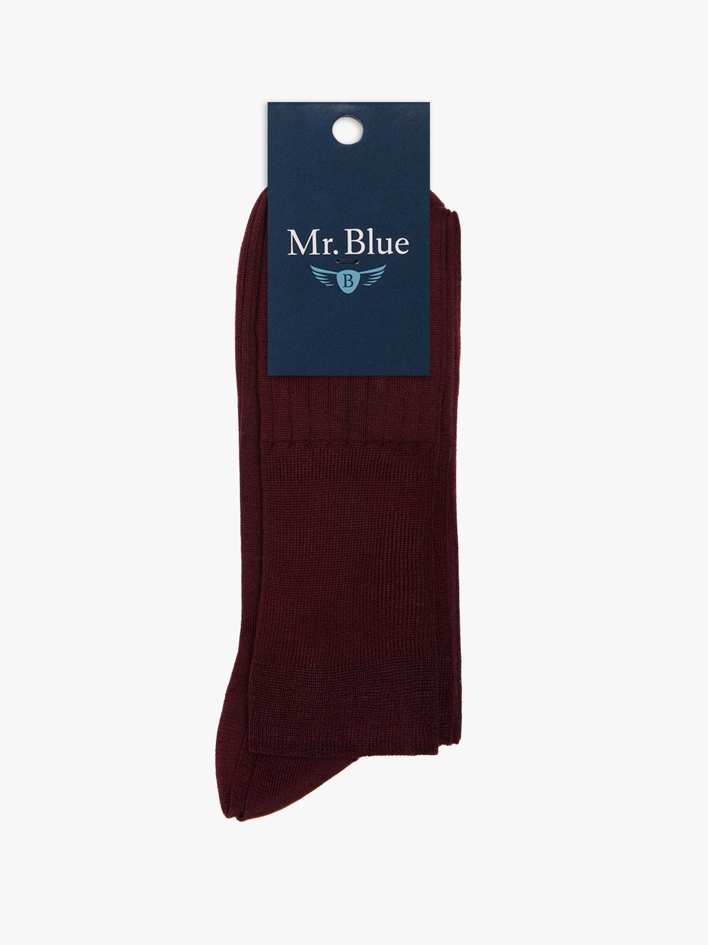 REGULAR FIT BORDEAUX COTTON SOCKS MR. BLUE