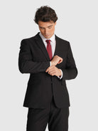 TRAJE NEGRO MANGA LARGA REGULAR FIT MR. AZUL