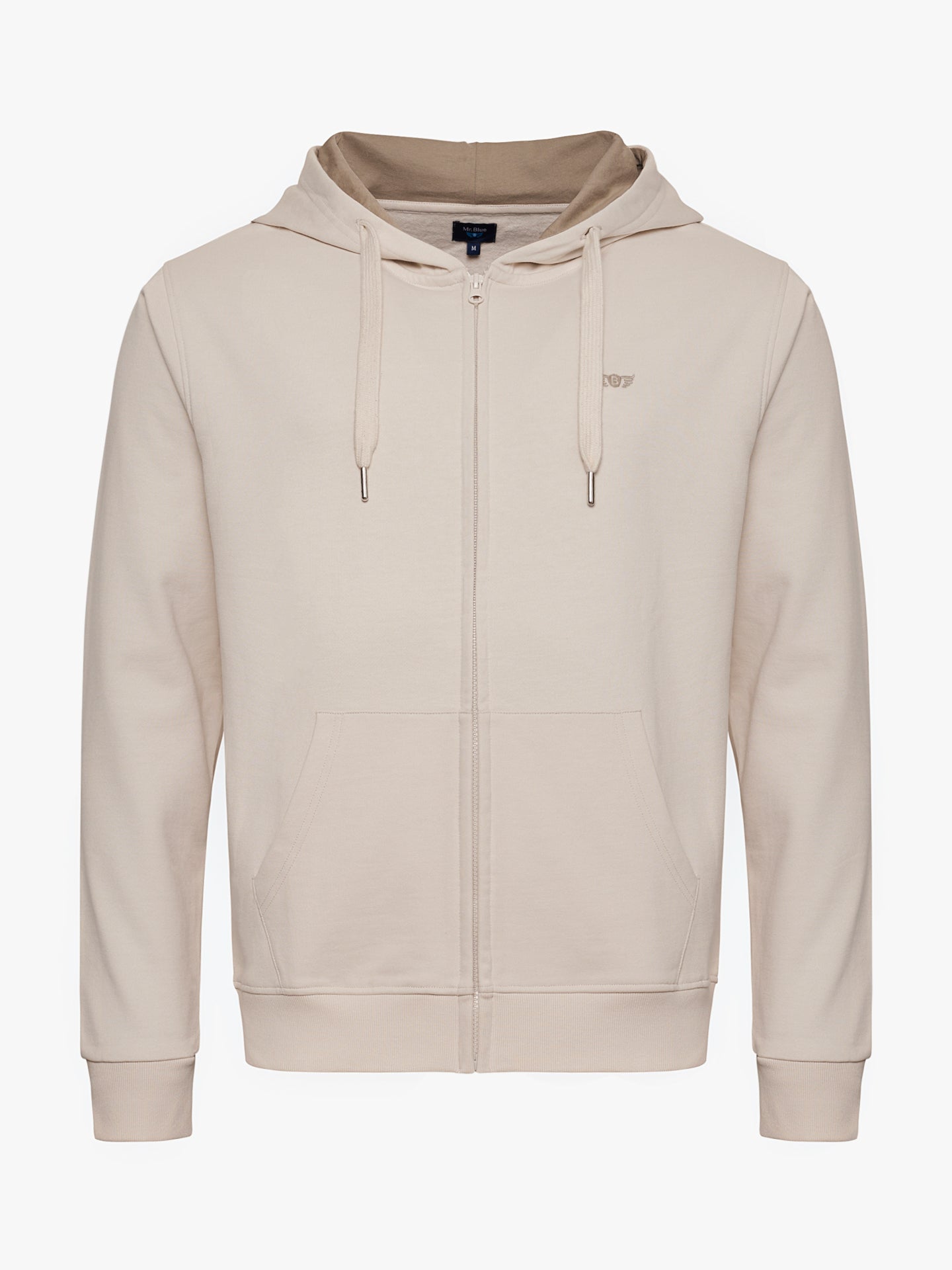 WHITE HOODIE REGULAR FIT MR. BLUE