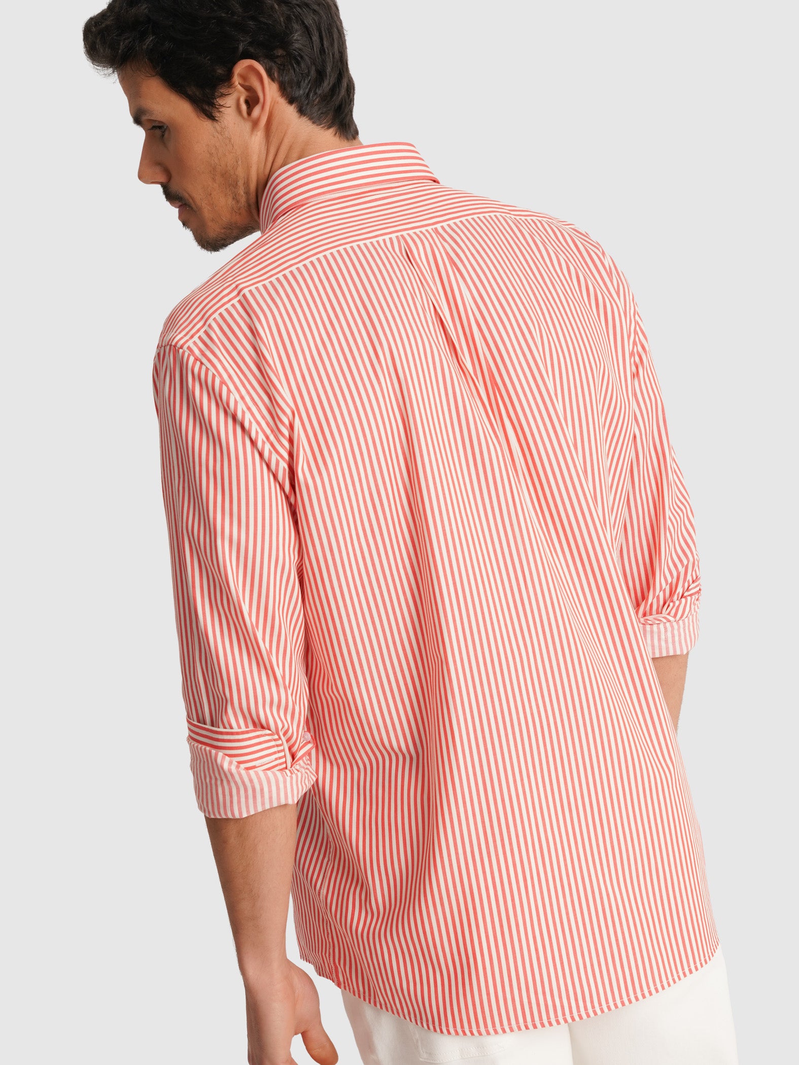 CAMISA MR ROJA MANGA LARGA REGULAR FIT. AZUL