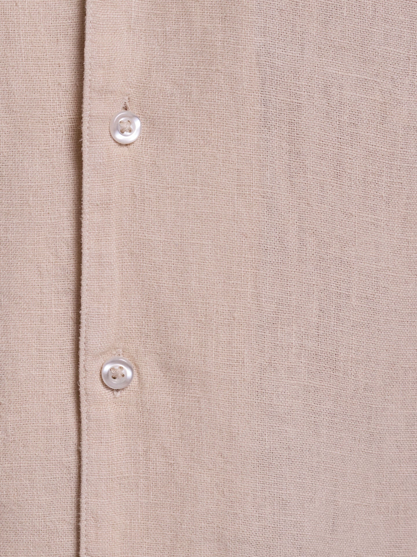 BEIGE LINEN SHIRT SHORT SLEEVE REGULAR FIT MARK BELLUCCI
