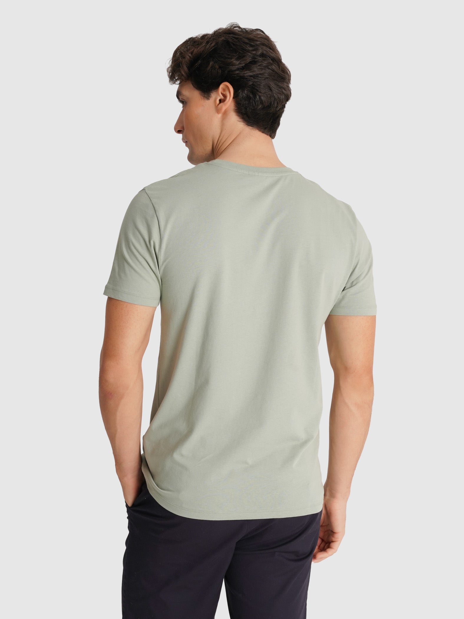 CAMISETA VERDE MANGA CORTA REGULAR FIT MR. AZUL