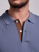 POLO AZUL MANGA CORTA REGULAR FIT MR. AZUL