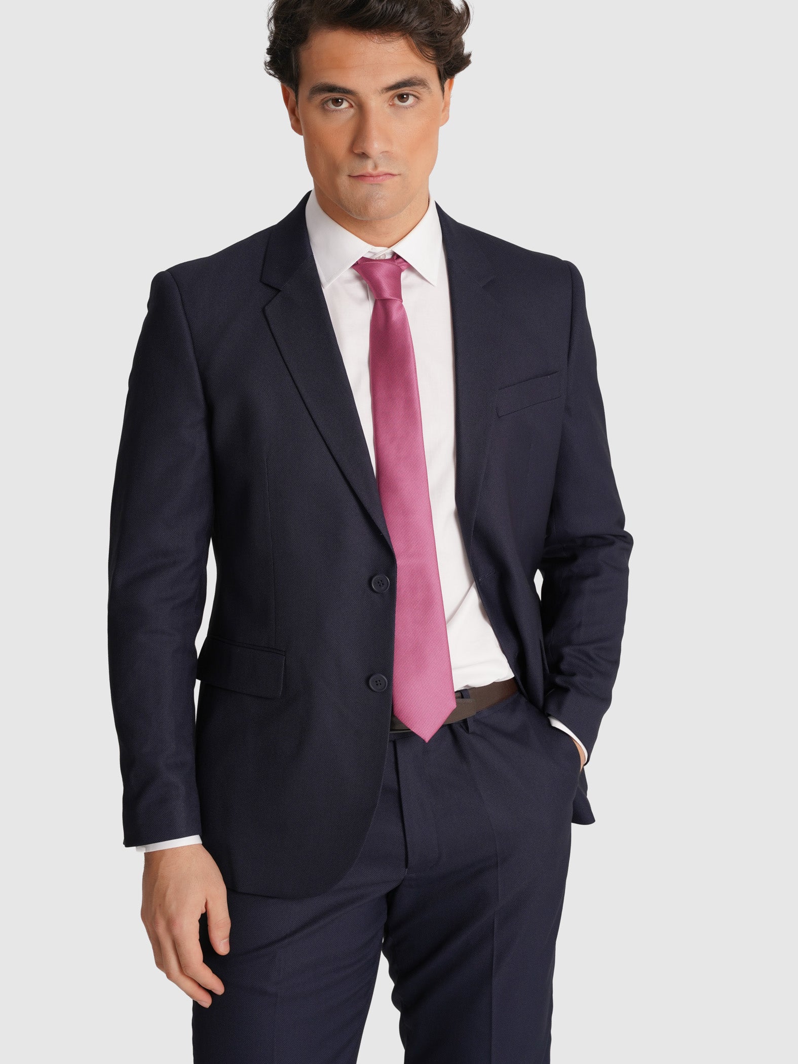 TRAJE AZUL MANGA LARGA REGULAR FIT MR. AZUL