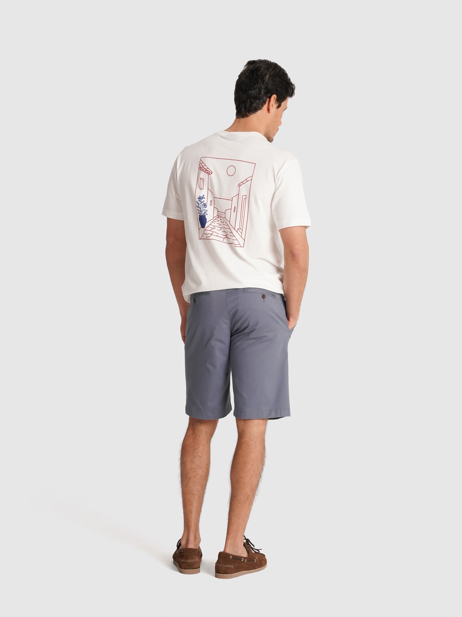 CAMISETA RAW MANGA CORTA REGULAR FIT MR. AZUL
