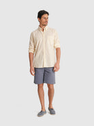 CAMISA MR AMARILLA MANGA LARGA REGULAR FIT. AZUL
