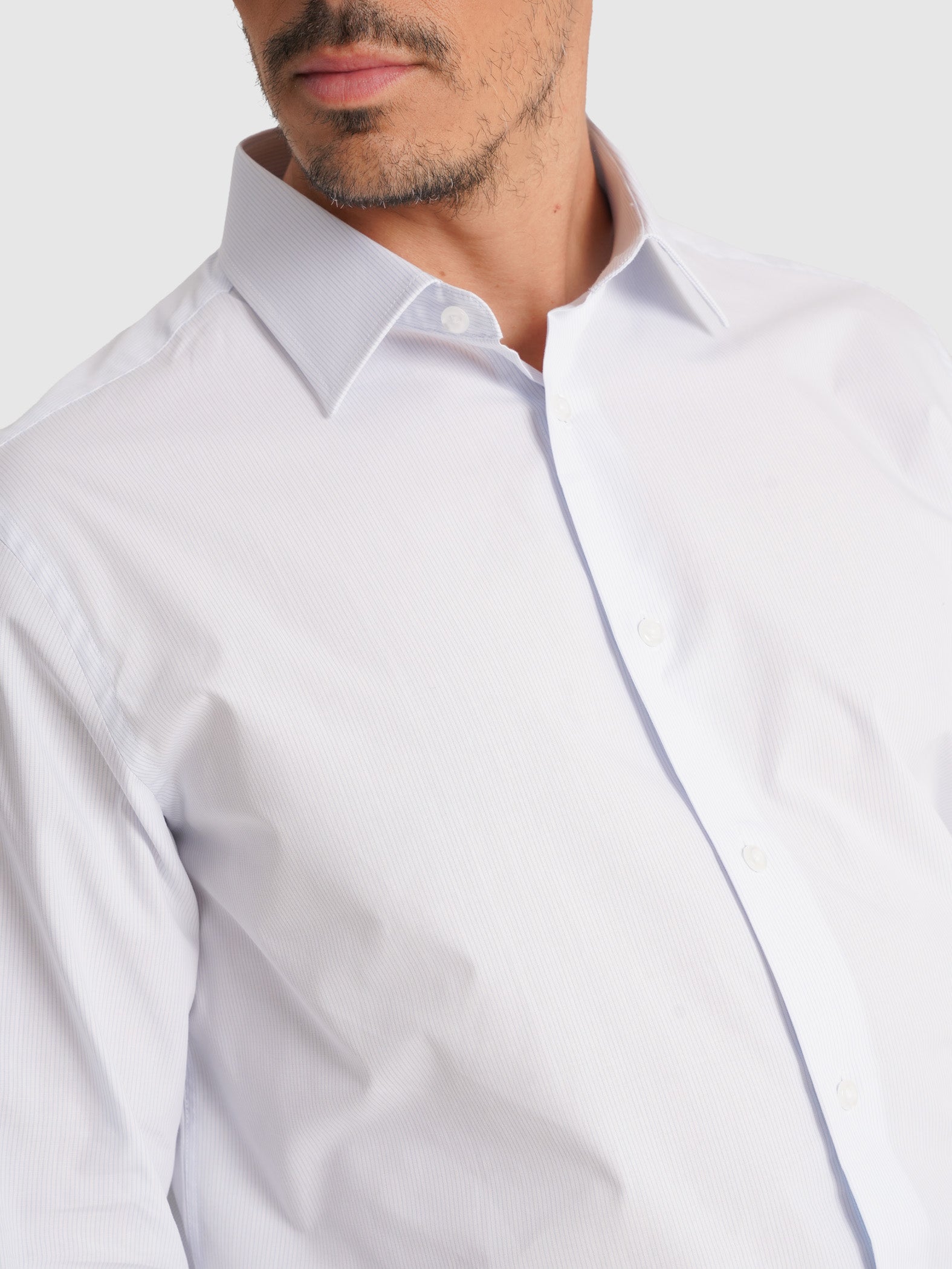 CAMISA MANGA LARGA POPELINA AZUL CLASSIC FIT MR. AZUL