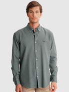 GREEN REGULAR FIT MR SHIRT. BLUE