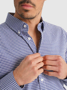 CAMISA MR AZUL MANGA LARGA REGULAR FIT. AZUL