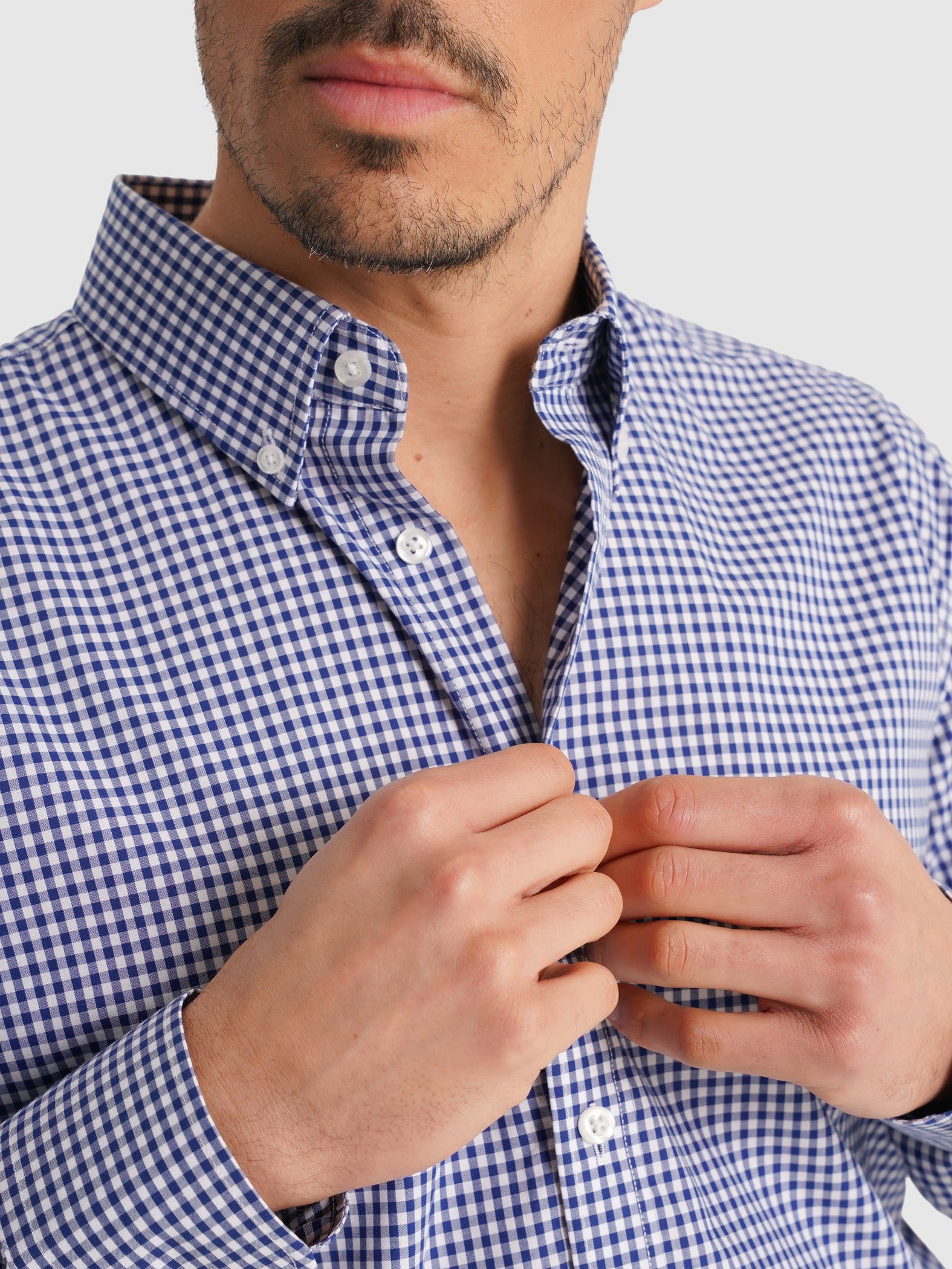 CAMISA MR AZUL MANGA LARGA REGULAR FIT. AZUL