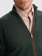 JERSEY FINO VERDE REGULAR FIT MR. AZUL