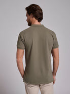 POLO DE ALGODÓN VERDE MANGA CORTA REGULAR FIT MARK BELLUCCI