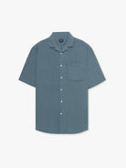 CAMISA AZUL MANGA CURTA REGULAR FIT MR. BLUE