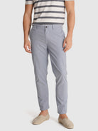 CALÇAS CHAMBRAY AZUIS SLIM FIT MR. BLUE