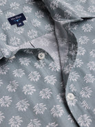 Regular Fit Green Poplin Shirt Mr. Blue