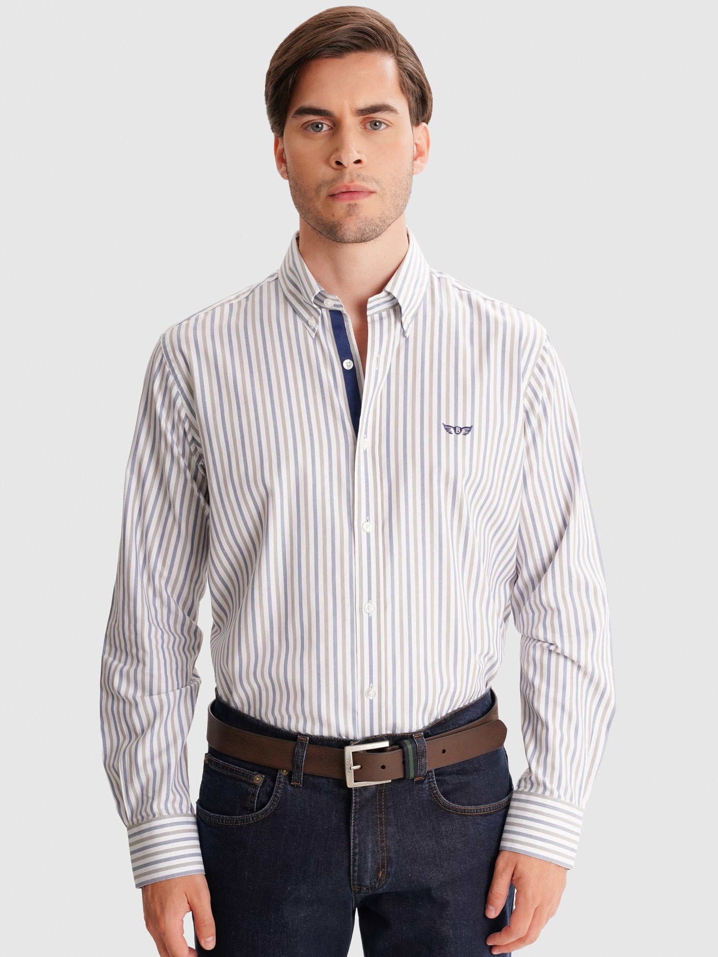 CAMISA MR AZUL REGULAR FIT. AZUL