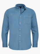 GREEN REGULAR FIT MR SHIRT. BLUE