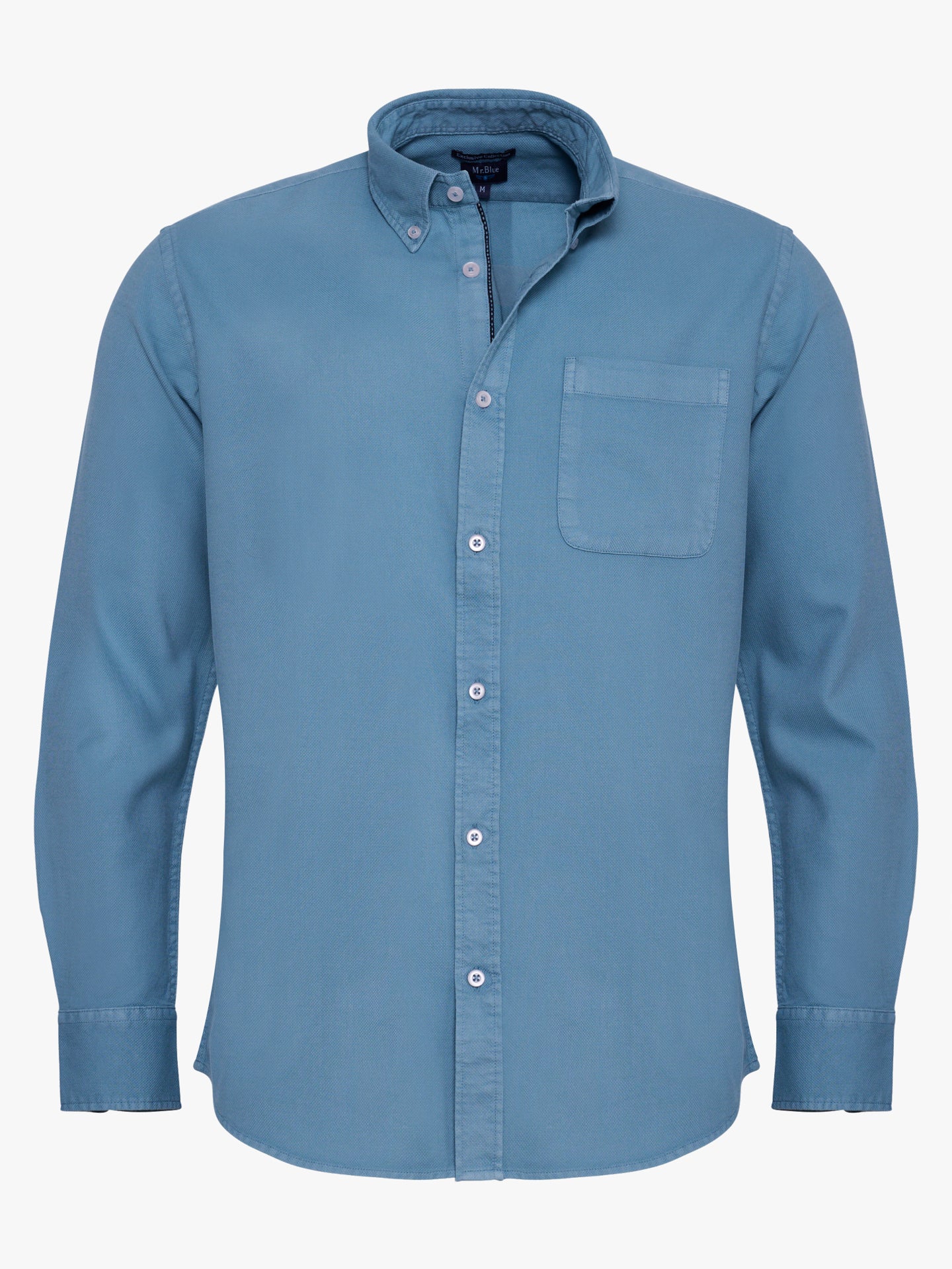 GREEN REGULAR FIT MR SHIRT. BLUE
