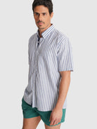 BLUE SHORT SLEEVE REGULAR FIT MR. BLUE