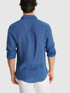 CAMISA SASTRERÍA MANGA LARGA AZUL MARK BELLUCCI