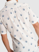 CAMISA CRUDA MANGA CORTA REGULAR FIT MR. AZUL