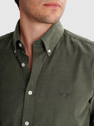 GREEN REGULAR FIT MR SHIRT. BLUE