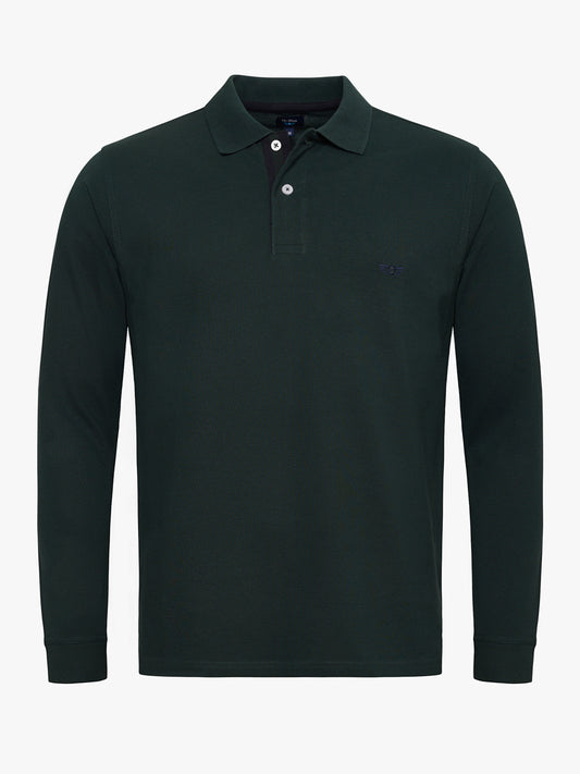 POLO VERDE MANGA LARGA REGULAR FIT MR. AZUL