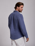 CAMISA SASTRERÍA MANGA LARGA AZUL MARK BELLUCCI