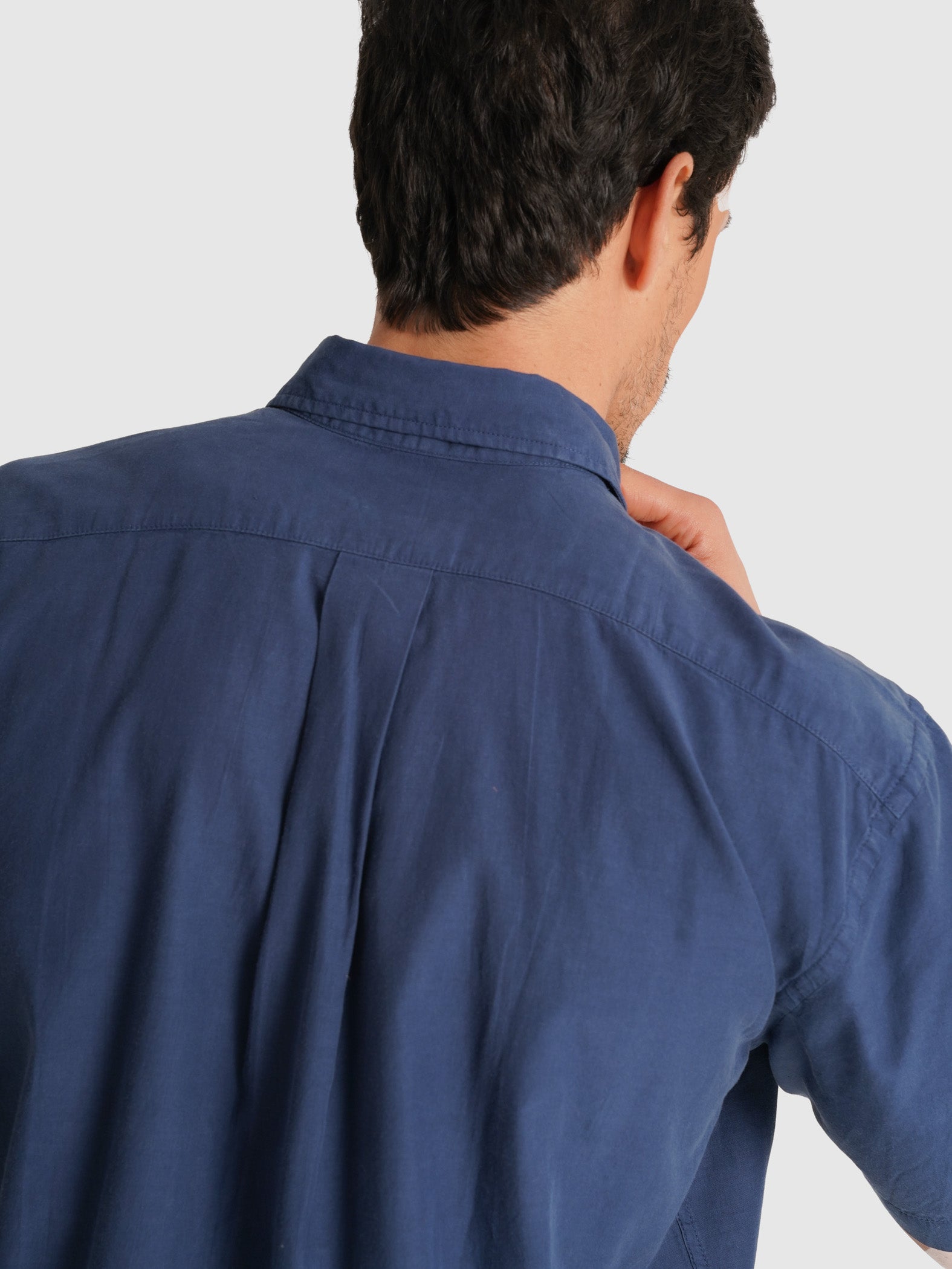 CAMISA POPELINA AZUL MANGA CORTA REGULAR FIT MR. AZUL