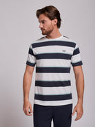 CAMISETA ALGODÓN AZUL MANGA CORTA REGULAR FIT MR. AZUL