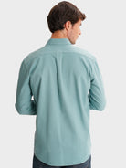 GREEN REGULAR FIT MR SHIRT. BLUE