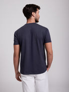 CAMISETA ALGODÓN AZUL MANGA CORTA REGULAR FIT MR. AZUL