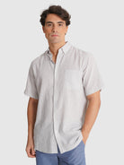 CAMISA VERDE MANGA CORTA REGULAR FIT MR. AZUL
