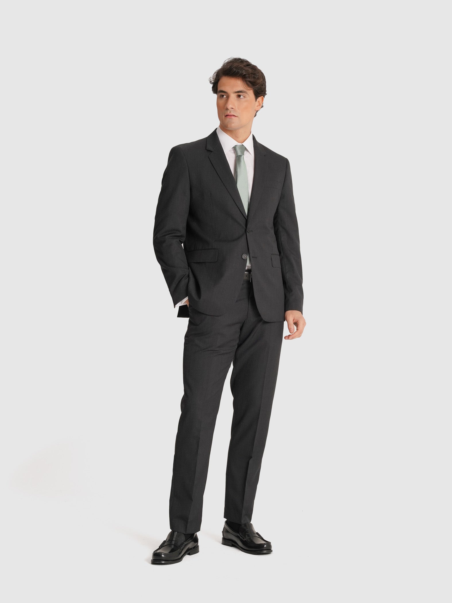 GRAY SUIT LONG SLEEVE REGULAR FIT MR. BLUE
