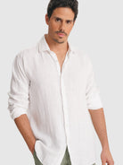 CAMISA BLANCA MANGA LARGA REGULAR FIT MARK BELLUCCI