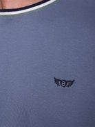 CAMISETA ALGODÓN AZUL MANGA CORTA REGULAR FIT MR. AZUL