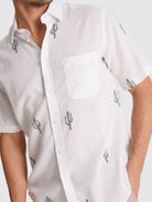 CAMISA CRUDA MANGA CORTA REGULAR FIT MR. AZUL