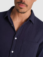 BLUE SHORT SLEEVE REGULAR FIT MR. BLUE