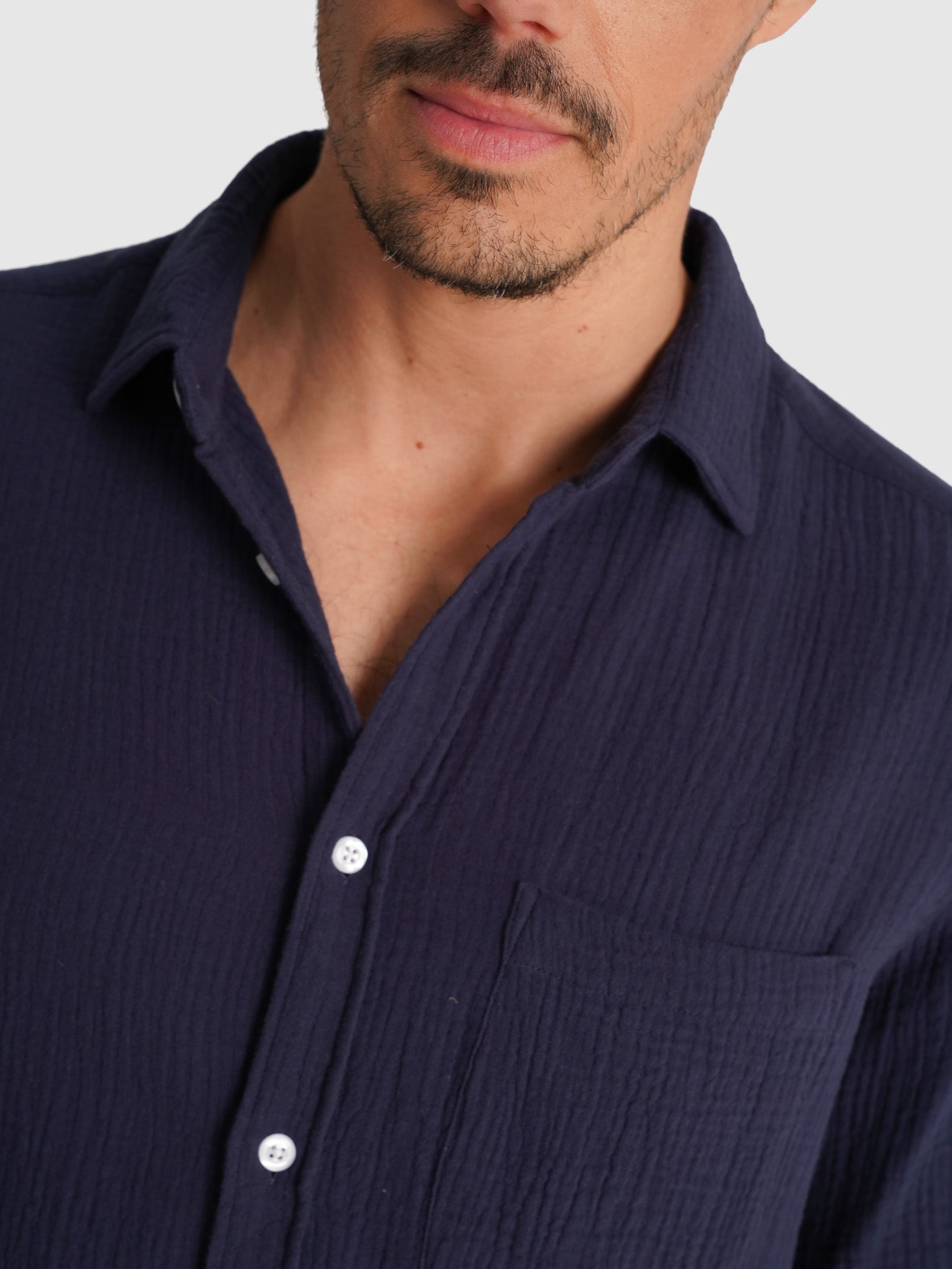 BLUE SHORT SLEEVE REGULAR FIT MR. BLUE