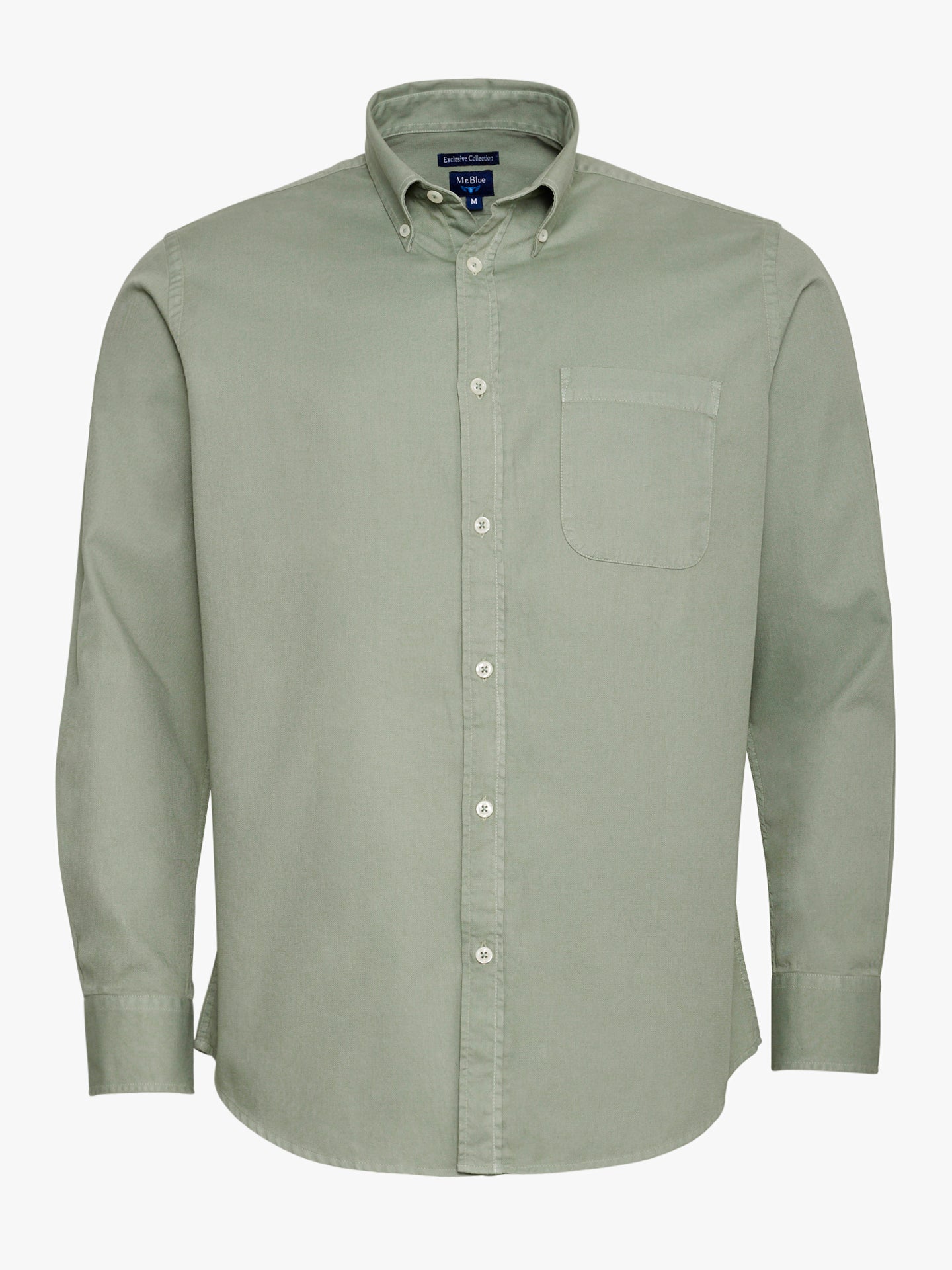 GREEN REGULAR FIT MR SHIRT. BLUE