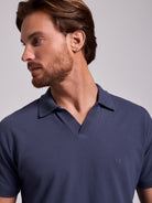 BLUE COTTON POLO SHORT SLEEVE REGULAR FIT MR. BLUE