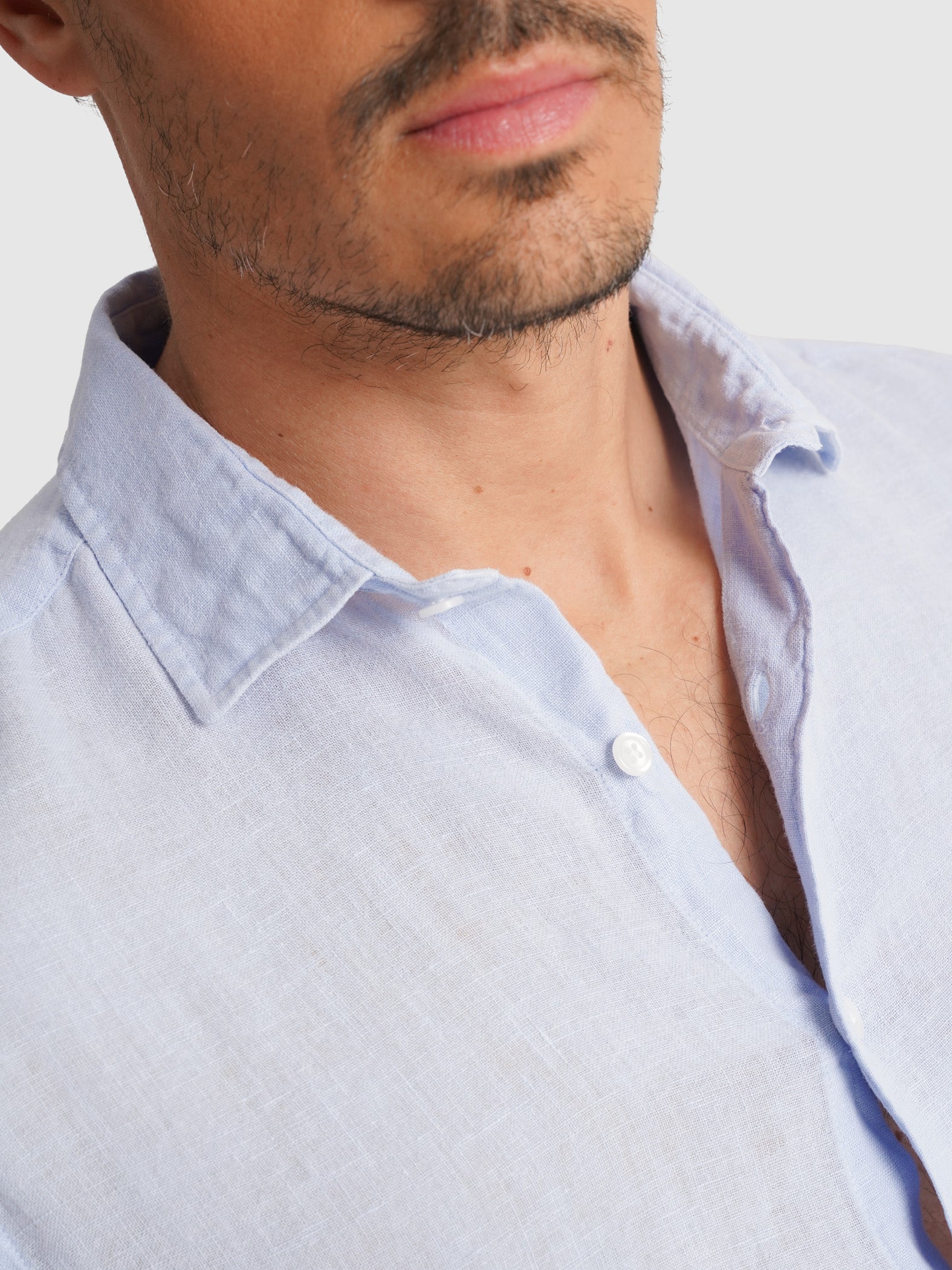 CAMISA SASTRERÍA MANGA LARGA AZUL MARK BELLUCCI