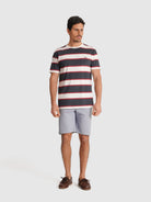 CAMISETA AZUL MANGA CORTA REGULAR FIT MR. AZUL