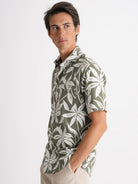 Camisa Regular Fit Lino Gris Mr. Blue