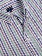 CAMISA ALGODÓN AZUL MANGA LARGA REGULAR FIT MR. AZUL