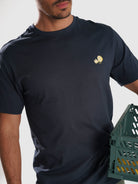 CAMISETA RAW MANGA CORTA REGULAR FIT MR. AZUL