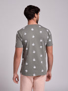 CAMISETA ALGODÓN VERDE MANGA CORTA REGULAR FIT MR. AZUL