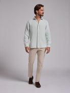 GREEN LINEN SHIRT LONG SLEEVE TAILORED FIT MARK BELLUCCI