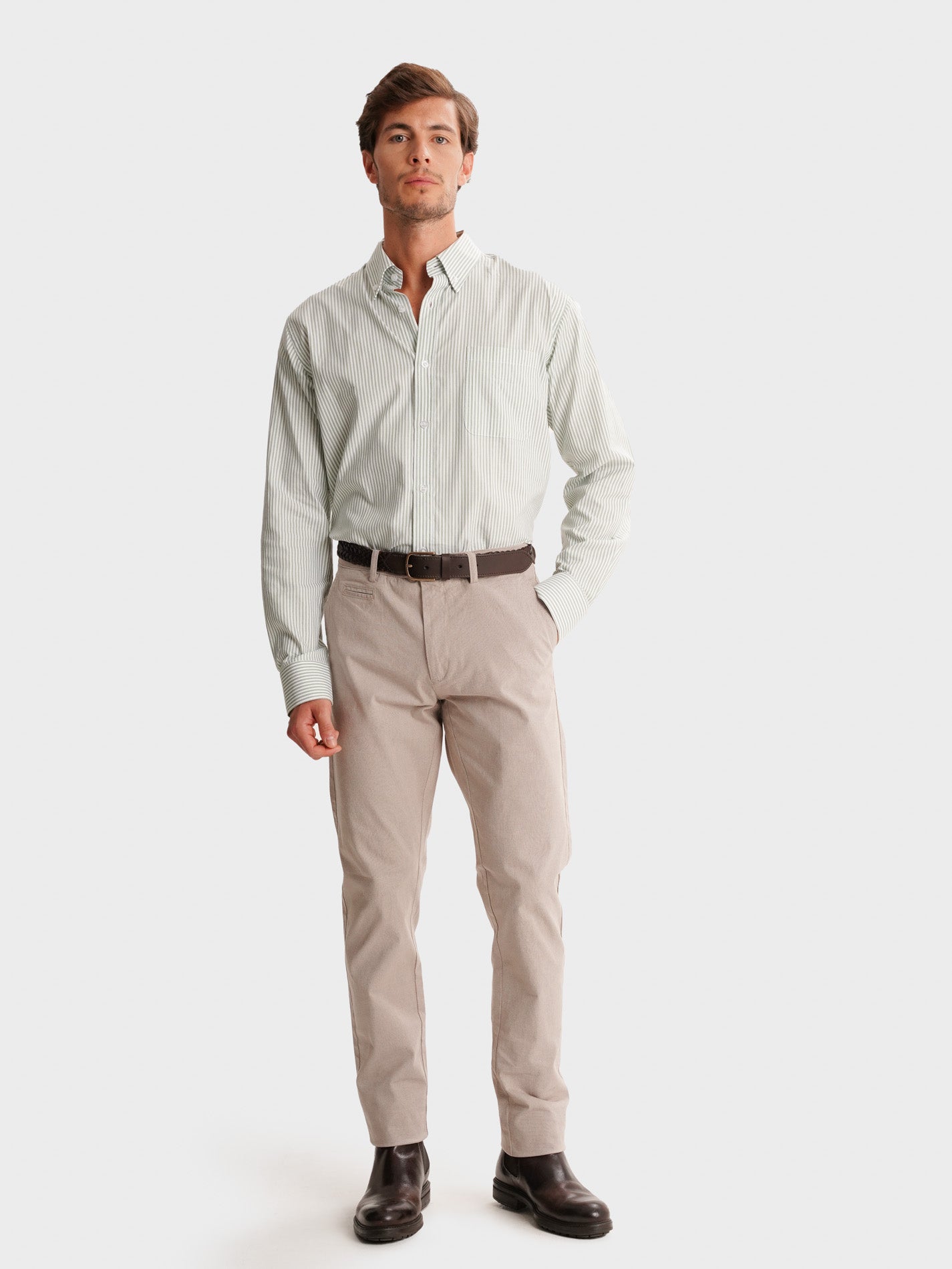 CAMISA MR VERDE REGULAR FIT. AZUL